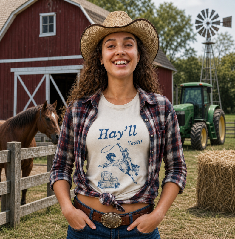 Hay'll Yeah Short Sleeve T-Shirt