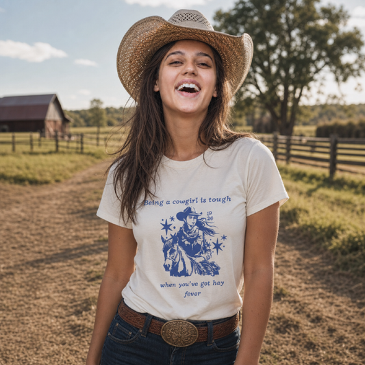 Hayfever Cowgirl Short Sleeve T-Shirt
